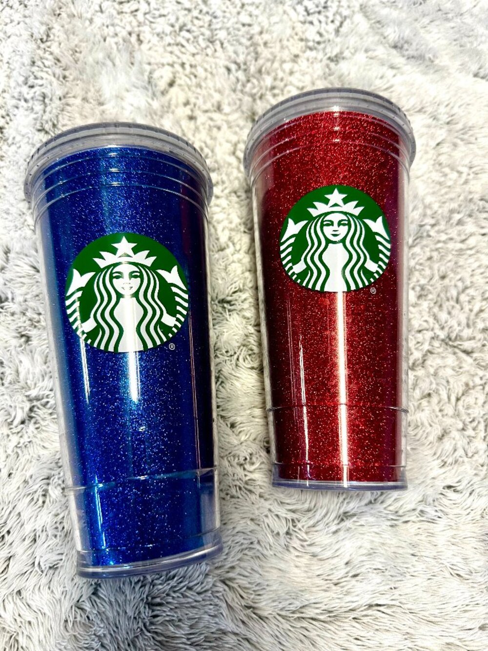 Brand New Pair of Starbucks Glitter Tumblers